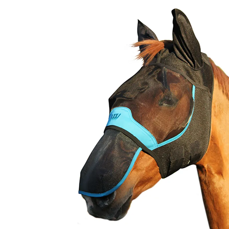 Woof Wear UV Fly Mask With Ears Black-5